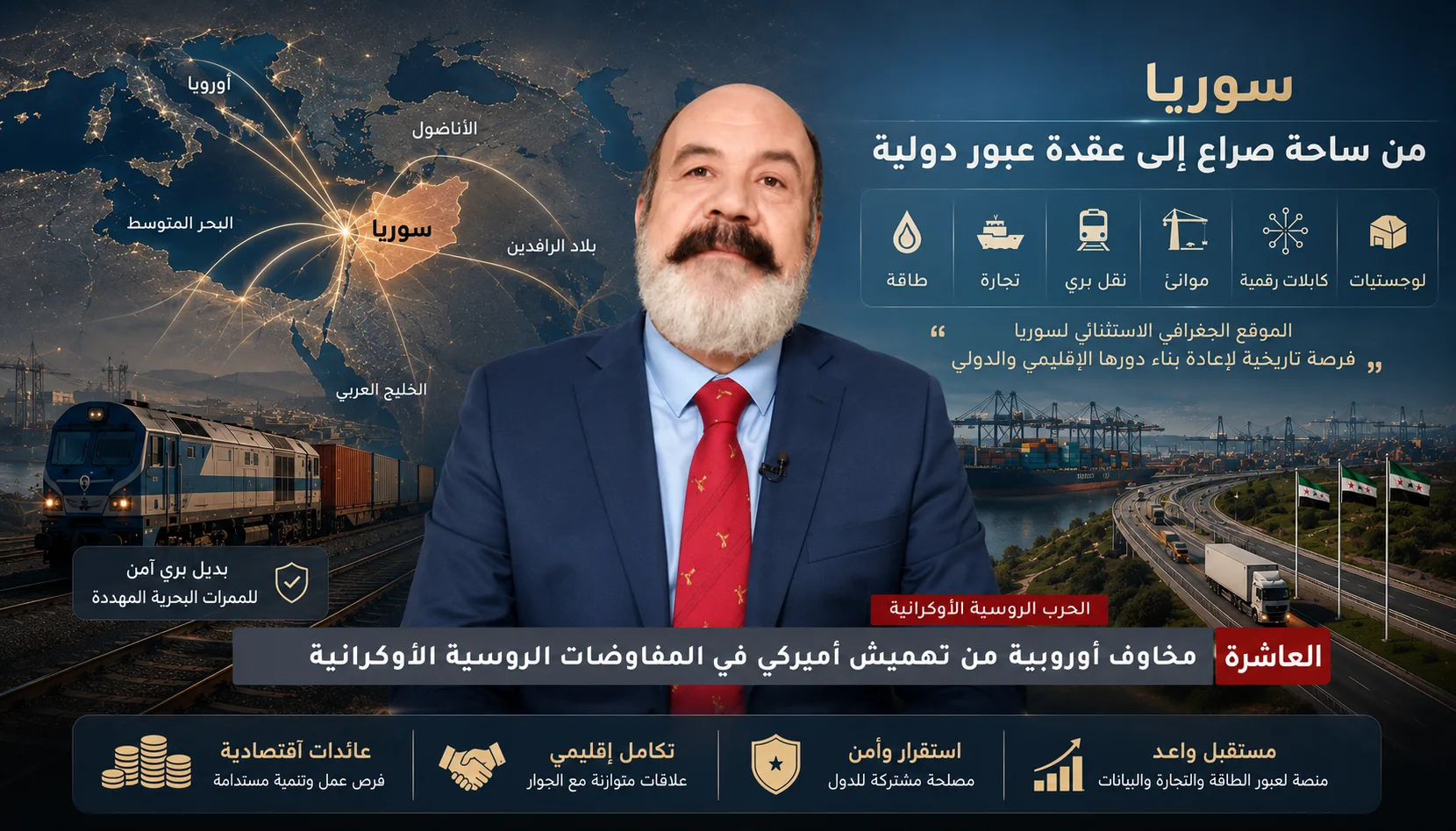 سورية من ساحة صراع إلى عقدة عبور دولية