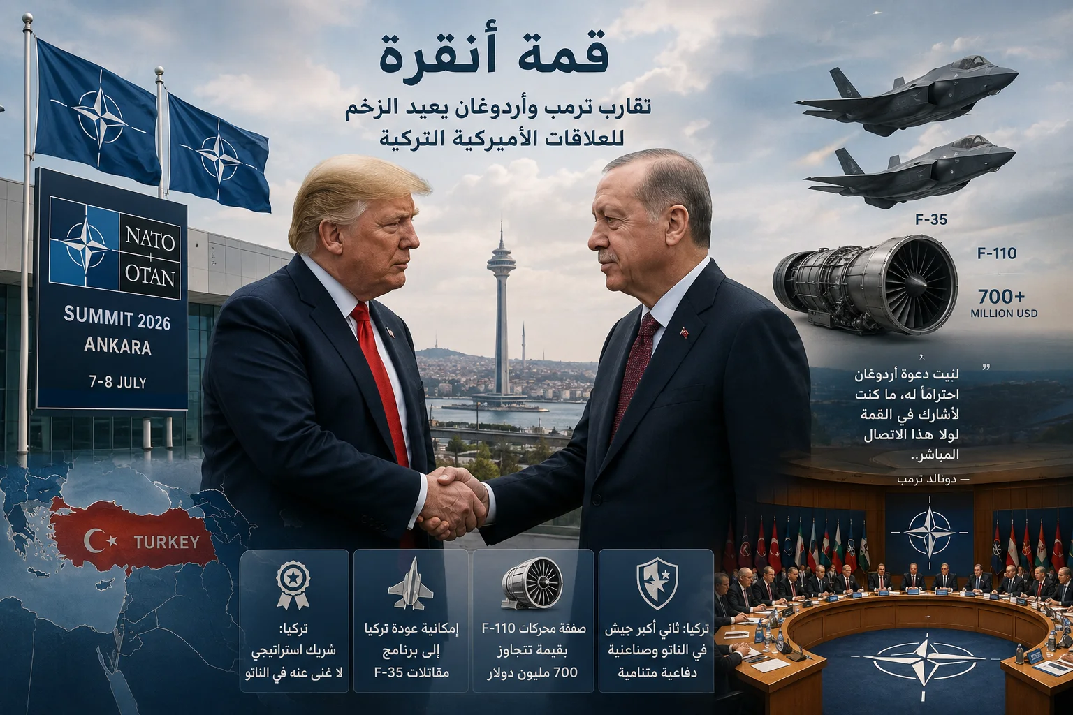 قمة أنقرة...  تقارب ترمب وأردوغان يعيد الزخم للعلاقات الأميركية التركية