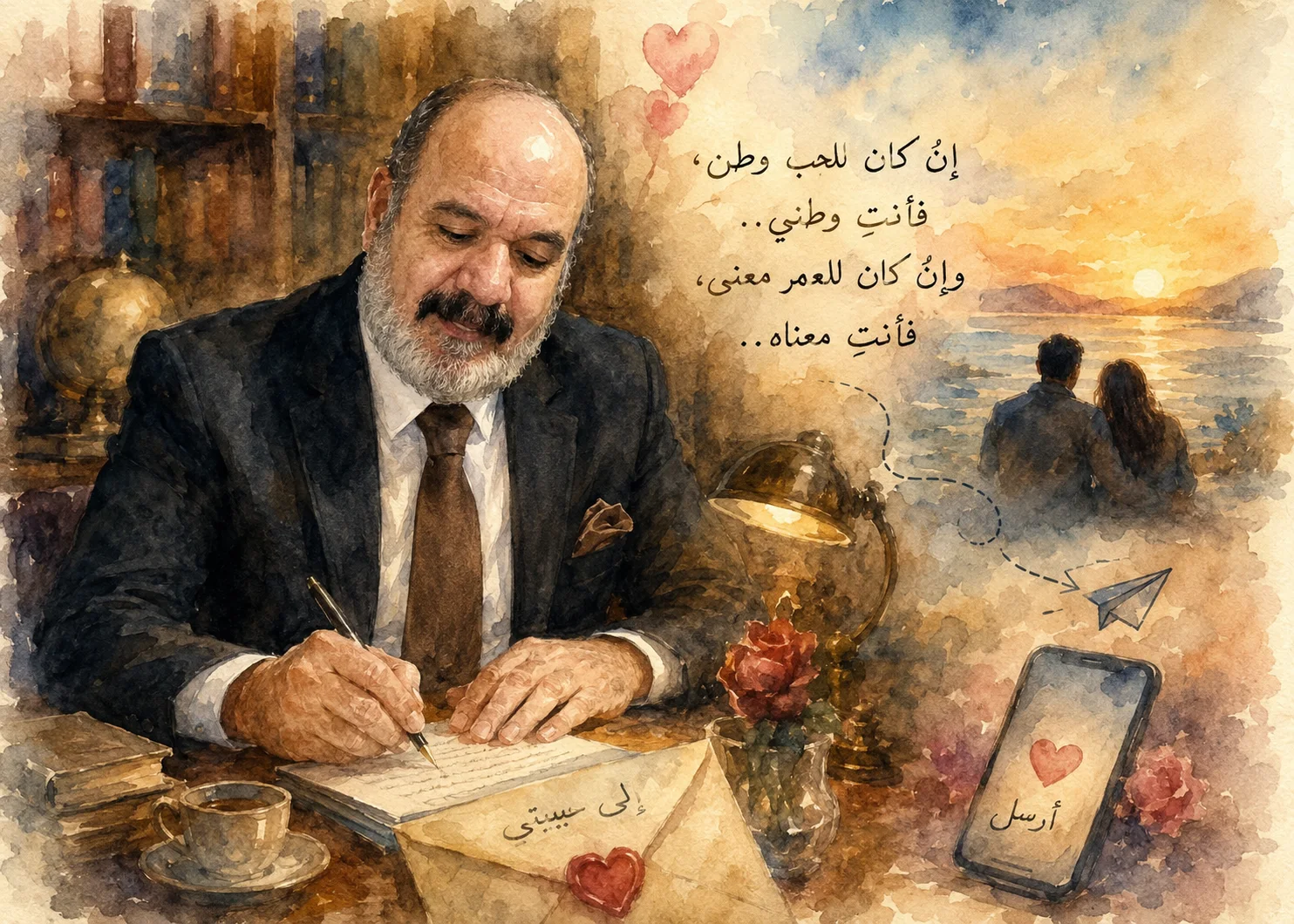 إلى التي إذا حضرت، هدأت الفوضى في قلبي، وإذا غابت، ضاقت بي الأرض على اتساعها