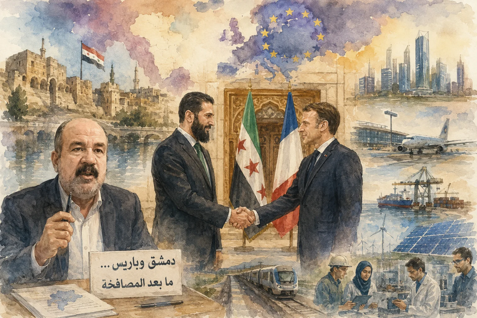 الرئيس أحمد الشرع: زيارة ماكرون إلى دمشق ستفتح مرحلة جديدة من التعاون واتفاقيات مرتقبة لإعادة الإعمار