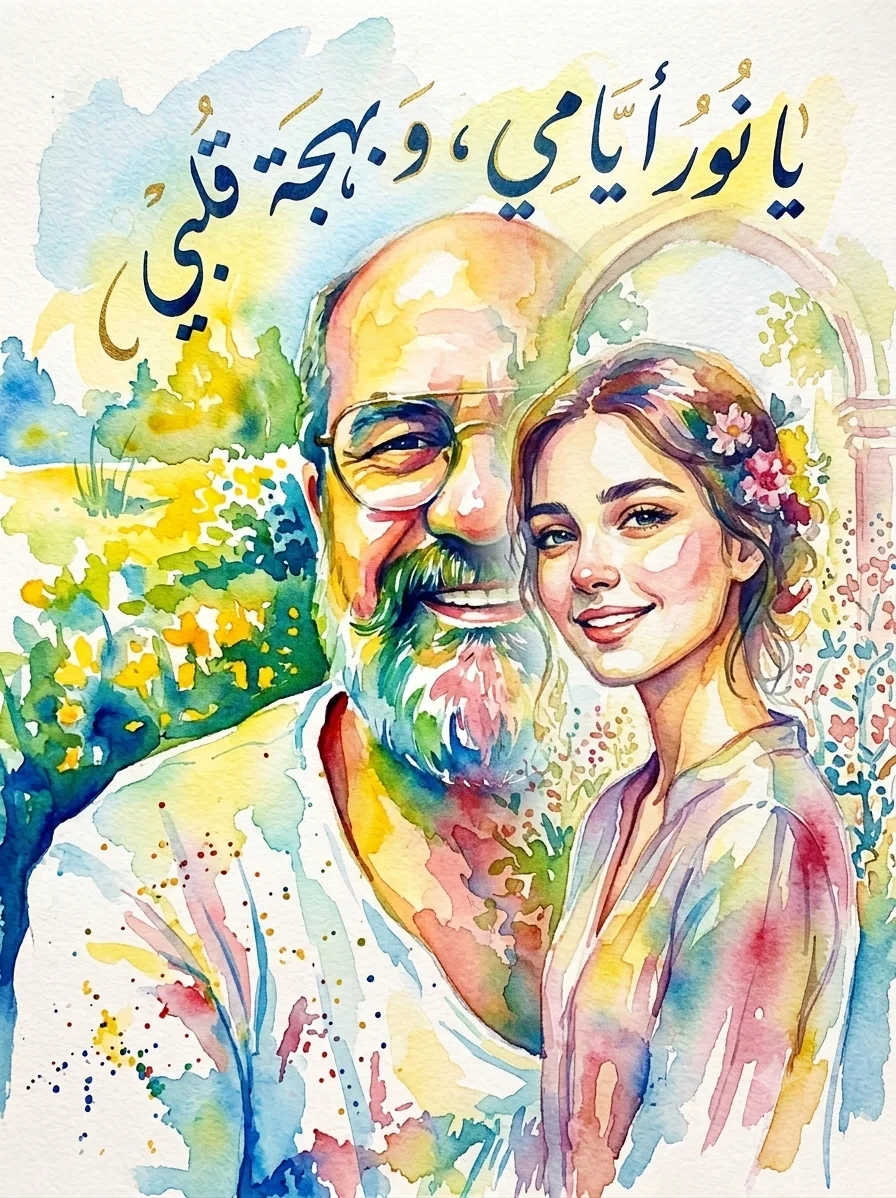 يا نور أيامي، وبهجة قلبي