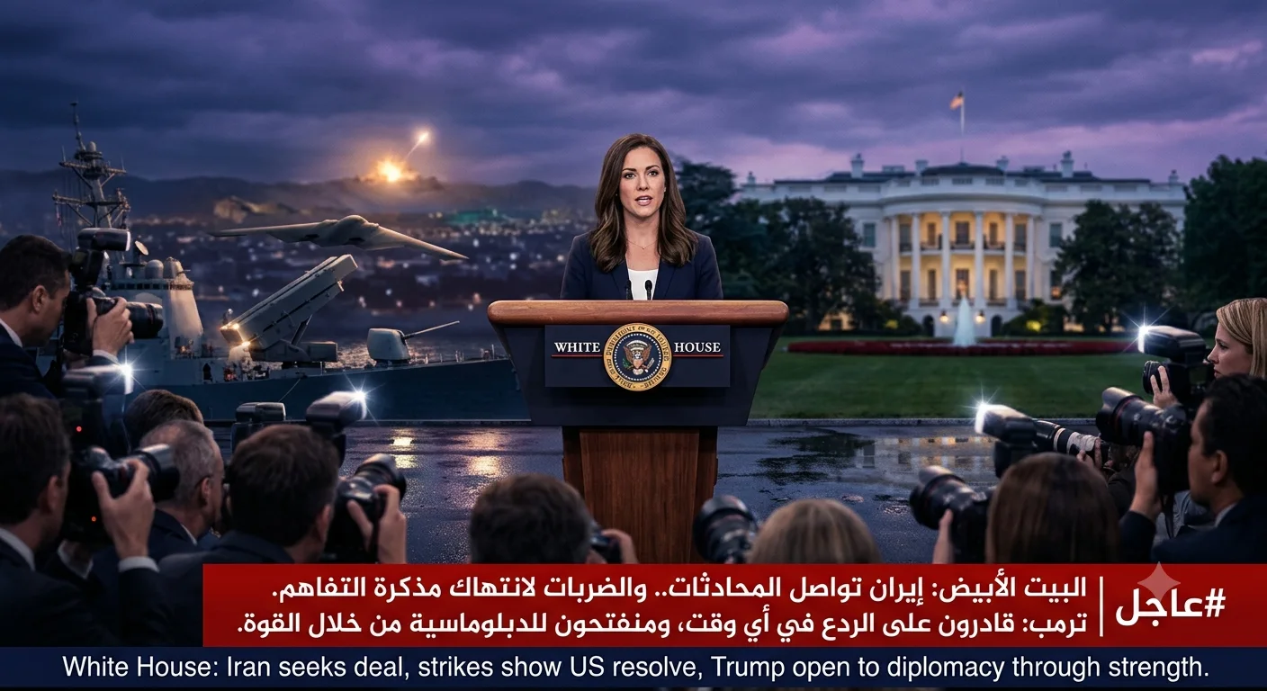 البيت الأبيض:  إيران تريد اتفاقاً مع واشنطن... وترمب يؤكد أن الرد الأمريكي حاضر في أي زمان ومكان